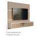Painel de TV Até 65 Pol. Luna Babus - Cinamomo / Off White