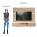 Painel de TV Até 65 Pol. Luna Babus - Cinamomo / Off White