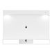 Painel para TV até 47 Polegadas 2 Portas com Espelho e LED Platinum Branco