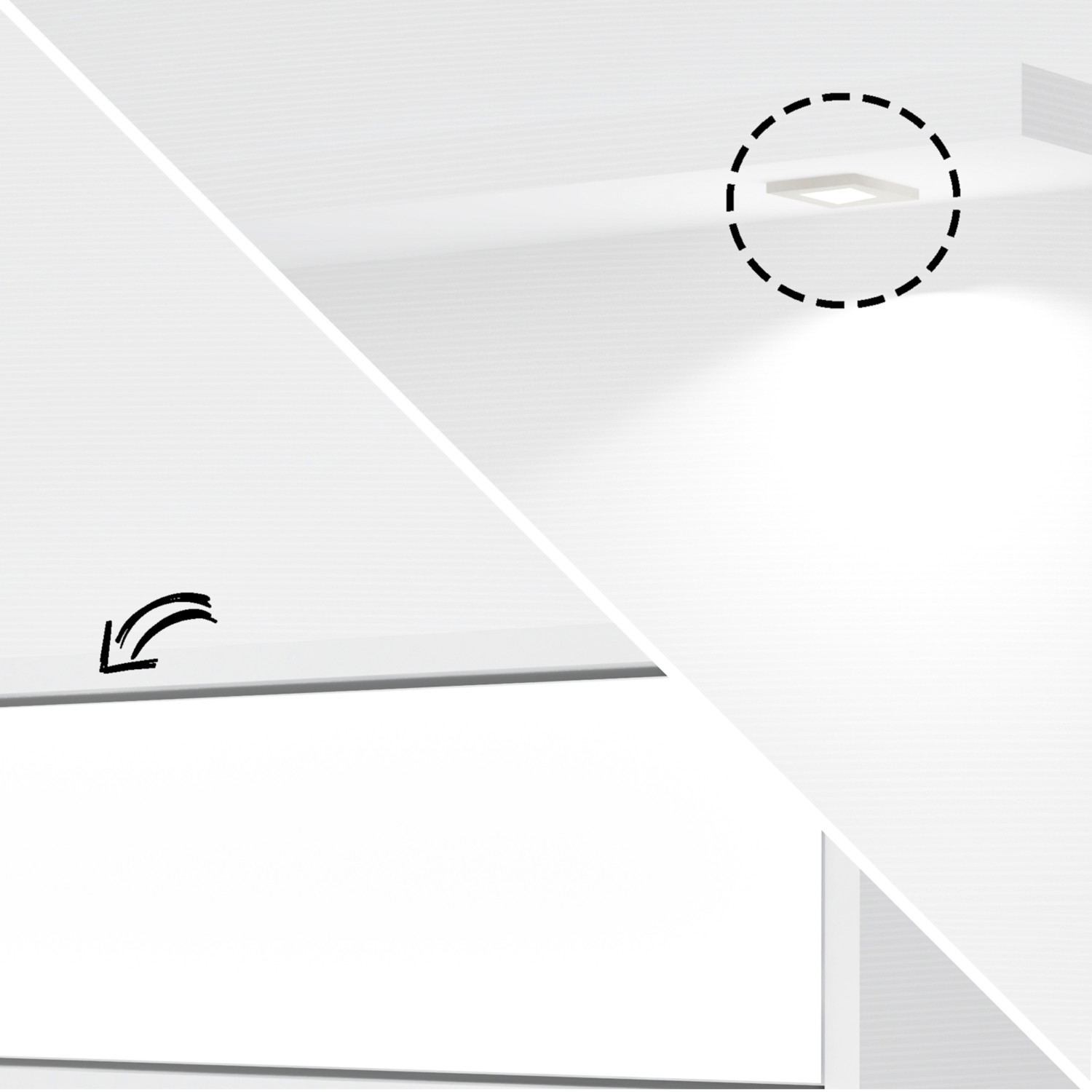 Painel para TV até 47 Polegadas 2 Portas com Espelho e LED Platinum Branco