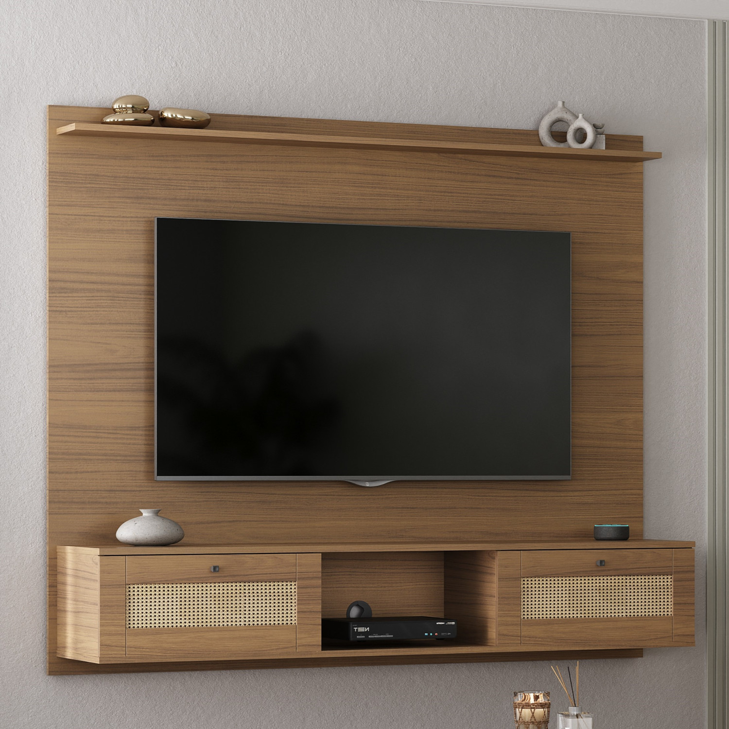 Painel para Tv até 72" Trama Carvalho Artely Carvalho