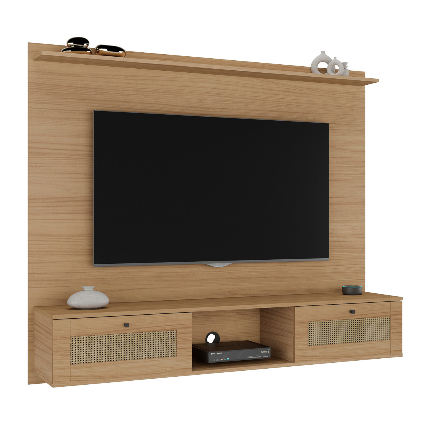 Painel para Tv até 72" Trama Carvalho Artely Carvalho