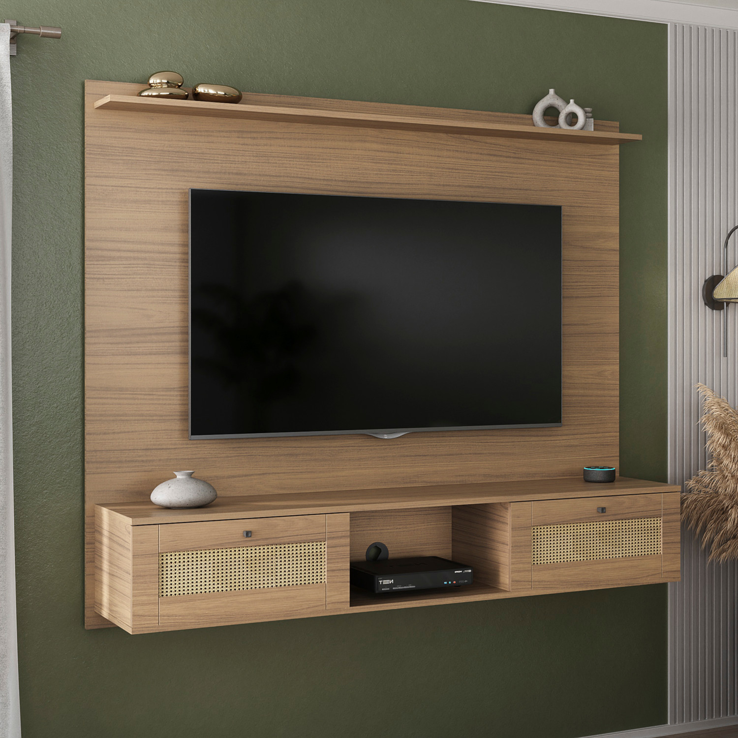 Painel para Tv até 72" Trama Carvalho Artely Carvalho