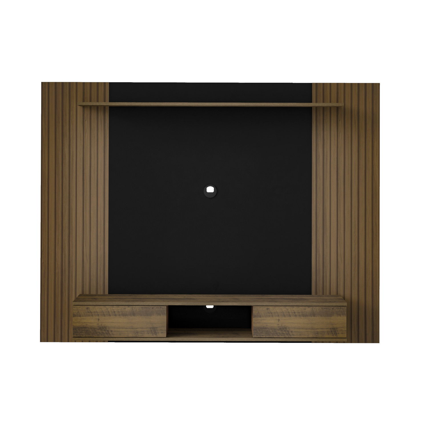 Painel para Tv até 75 Polegadas Nevada 2 Portas Pinho Ripado/preto - Artely