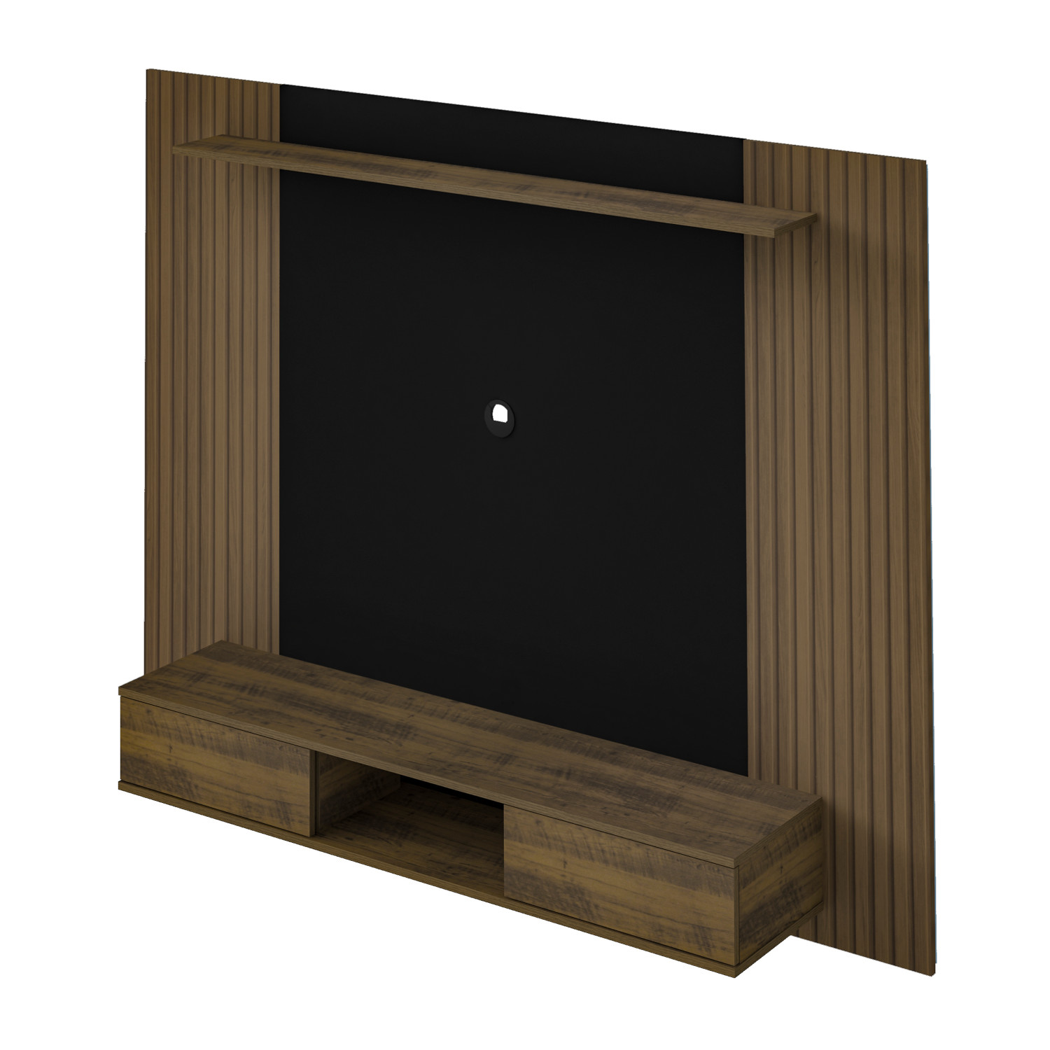 Painel para Tv até 75 Polegadas Nevada 2 Portas Pinho Ripado/preto - Artely