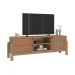 Rack Bancada Para Tv Até 60 Polegadas 1 Porta 2 Gavetas 2 Nichos Nature Artely Carvalho/Terracota