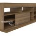 Rack Bancada com 1 Porta de Correr Treviso Flex Pinho/off White - Artely