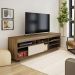 Rack Bancada com 1 Porta de Correr Treviso Flex Pinho/off White - Artely