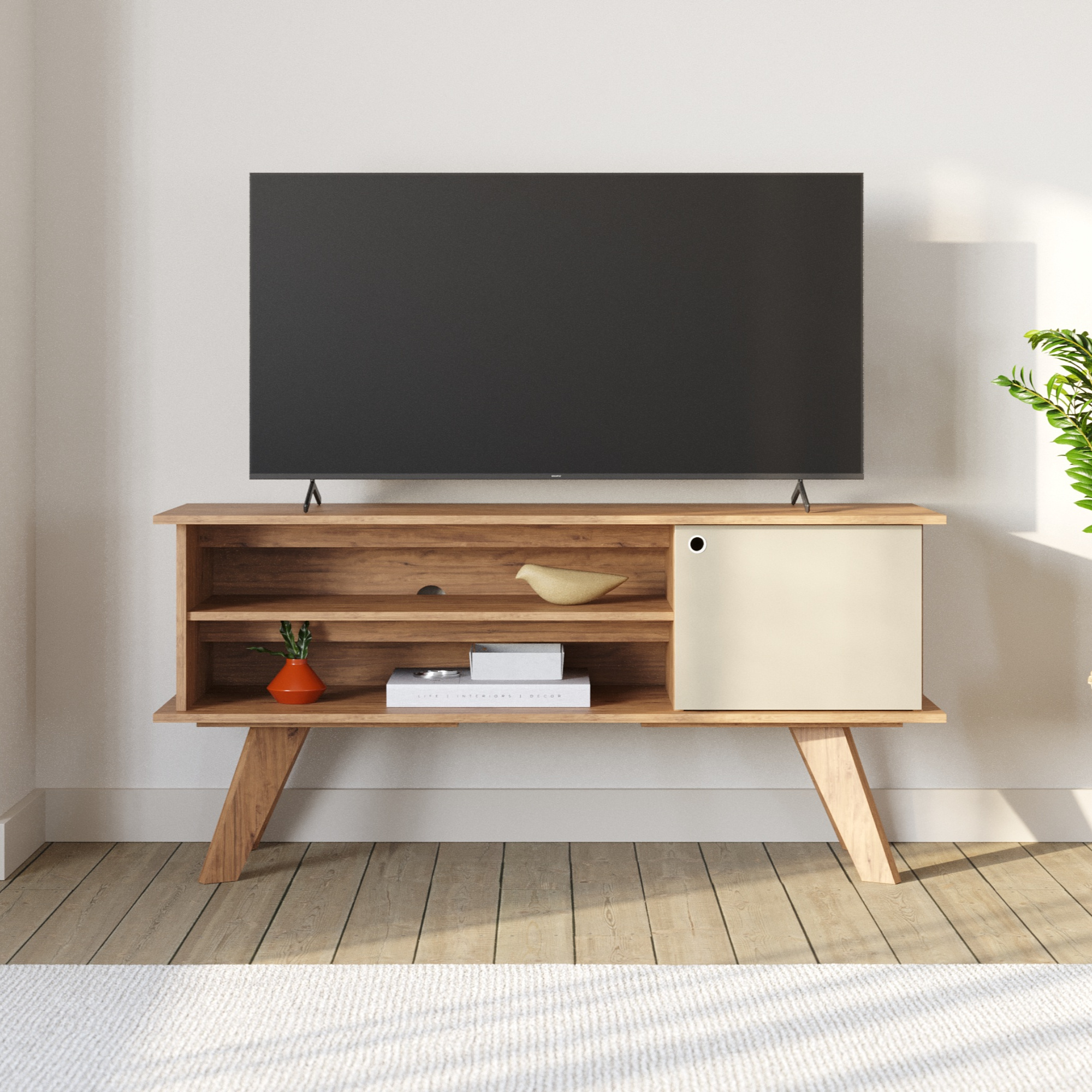 Rack Mood para TV até 50 Polegadas com 1 porta Babus