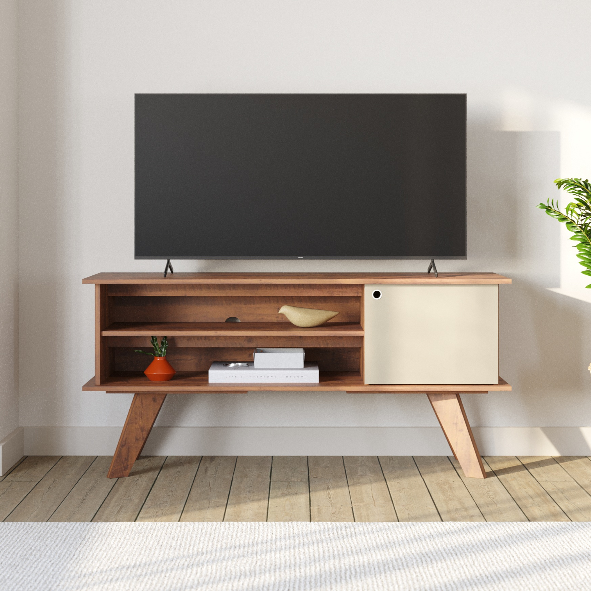 Rack Mood para TV até 50 Polegadas com 1 porta Babus