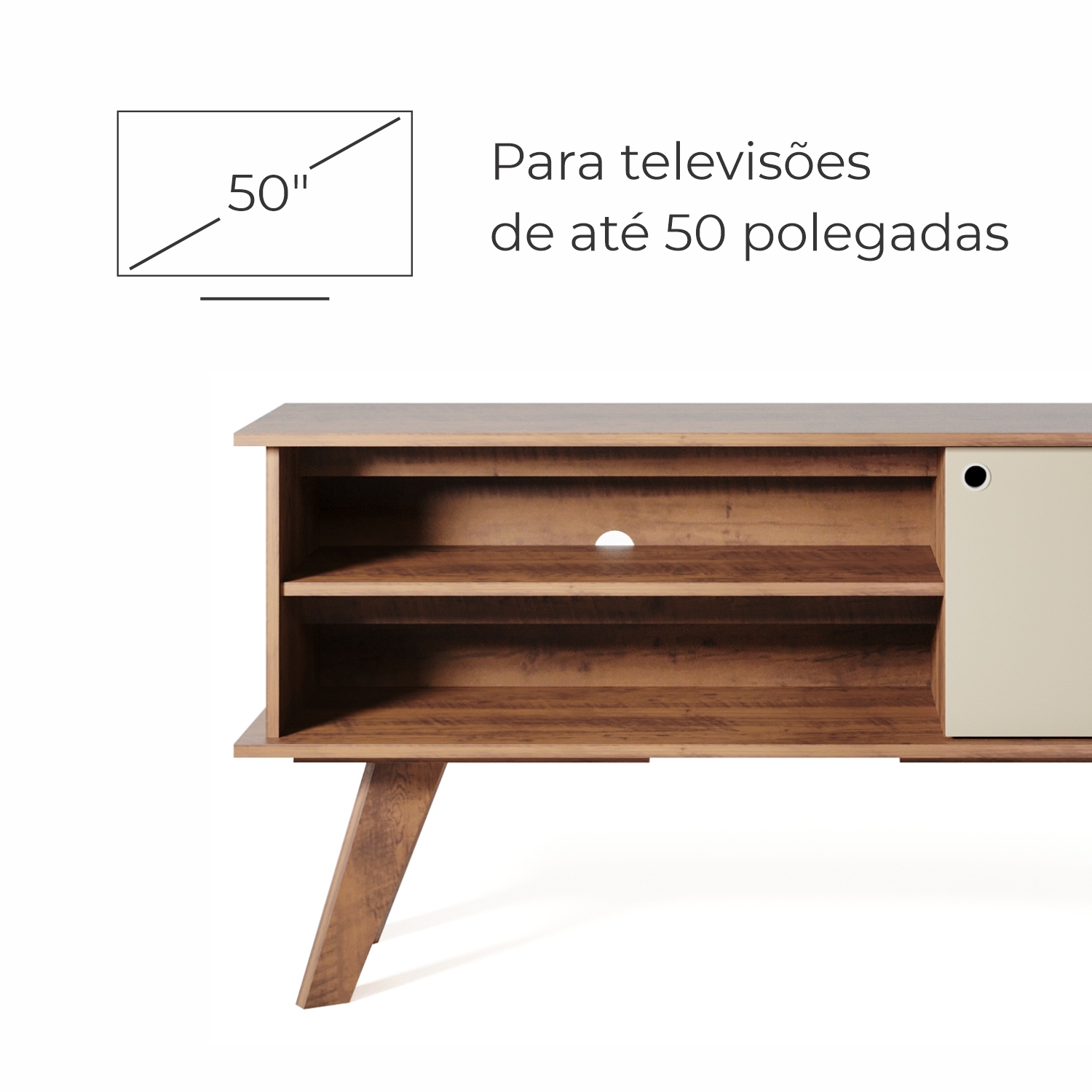 Rack Mood para TV até 50 Polegadas com 1 porta Babus