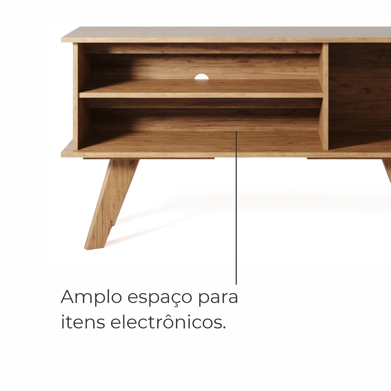 Rack Mood para TV até 50 Polegadas com 1 porta Babus