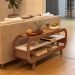 Rack Theo com Borda Arredondada para Tv de 60 Polegadas Artely Cinamomo/off White