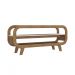 Rack Theo com Borda Arredondada para Tv de 60 Polegadas Artely Cinamomo/off White