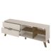 Rack Verona Aparador Bancada para Tv 75 Off White / Pinho