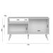 Rack de TV até 55 Polegadas Biella com 1 Porta - Nature / Off White