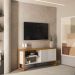 Rack de TV até 65 Polegadas Belluno com 1 Porta - Nature / Off White