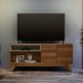 Rack de TV até 70 Polegadas Andria com 2 Portas - Nature / Off White