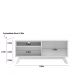 Rack de TV até 70 Polegadas Andria com 2 Portas - Nature / Off White