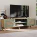 Rack para TV Até 55 Polegadas Erice com 2 Porta e Pés - Carvalho / Menta