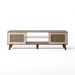 Rack para TV Até 55 Polegadas Erice com 2 Porta e Pés - Pinho / Off White