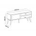 Rack para TV até 47 Polegadas 1 Porta 2 Nicho Lotus Verona Preto