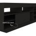 Rack para TV até 75 Polegadas Porta de Correr Treviso Preto