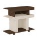 Rack para Tv 42" 2 Nichos e Prateleira Guaíba - Amêndoa / Off White