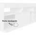 Rack para Tv até 47 Polegadas 1 Porta de Correr Treviso Artely Branco/Antique