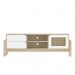 Rack para Tv até 60" Nature Artely Naturale/Branco