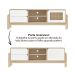 Rack para Tv até 60" Nature Artely Naturale/Branco