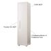 Armário Multiuso 1 Porta 4 Prateleiras 100% MDF Delta Branco