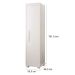 Armário Multiuso 1 Porta 4 Prateleiras 100% MDF Delta Branco