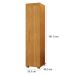 Armário Multiuso 1 Porta 4 Prateleiras 100% MDF Delta Cinamomo