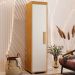Armário Multiuso 1 Porta 4 Prateleiras 100% MDF Delta Cinamomo/Off White