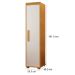 Armário Multiuso 1 Porta 4 Prateleiras 100% MDF Delta Cinamomo/Off White