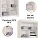 Armário Multiuso 5 Prateleiras 2 Pts c/ Chave 100% MDF Apollo Branco