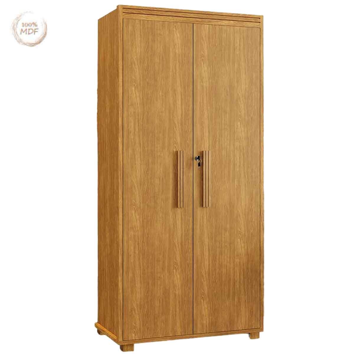 Armário Multiuso 5 Prateleiras 2 Pts c/ Chave 100% MDF Apollo Cinamomo