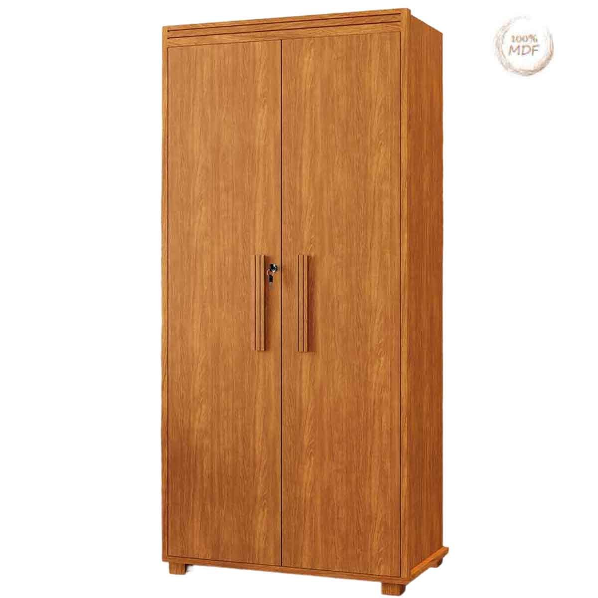 Armário Multiuso 5 Prateleiras 2 Pts c/ Chave 100% MDF Apollo Nature