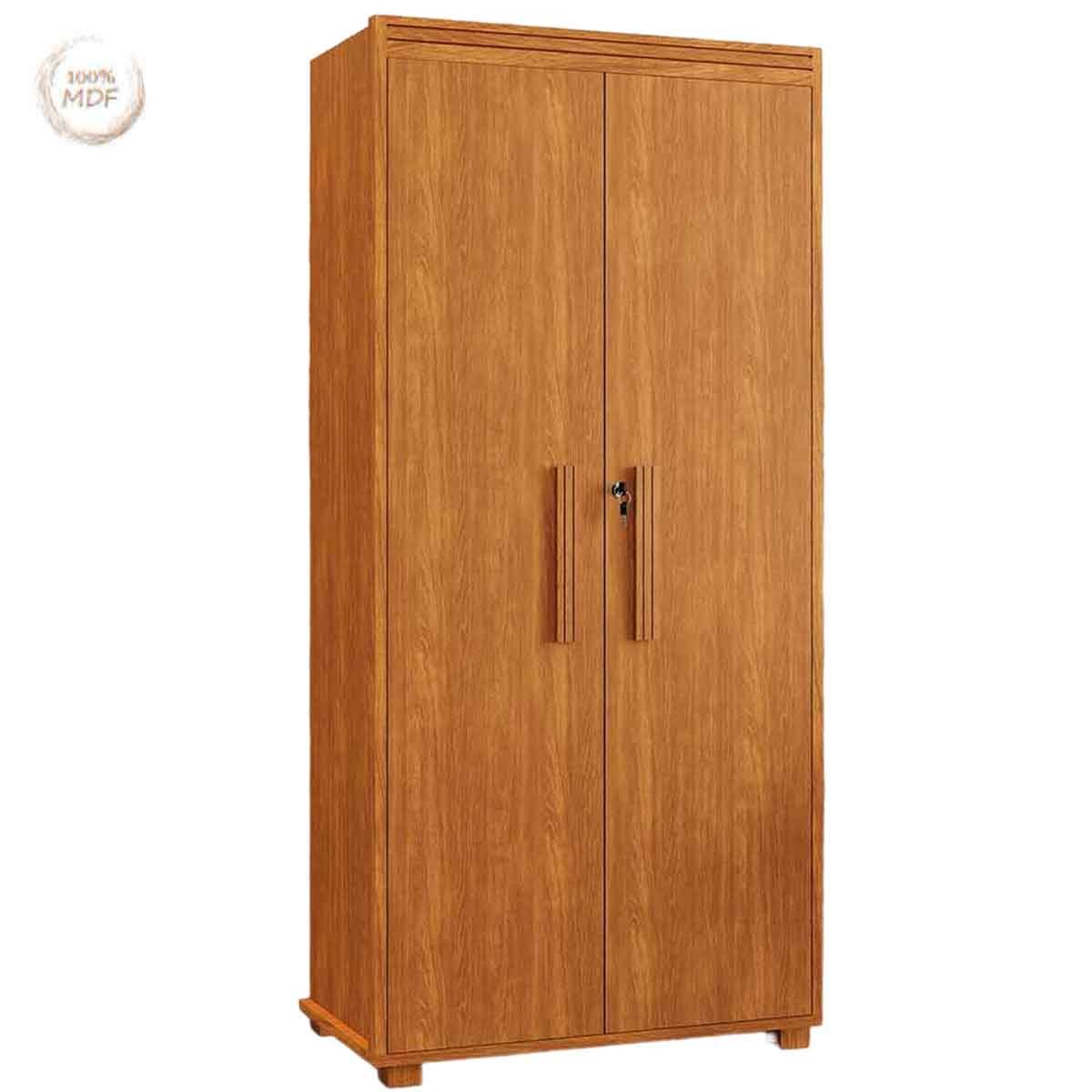 Armário Multiuso 5 Prateleiras 2 Pts c/ Chave 100% MDF Apollo Nature