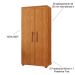 Armário Multiuso 5 Prateleiras 2 Pts c/ Chave 100% MDF Apollo Nature