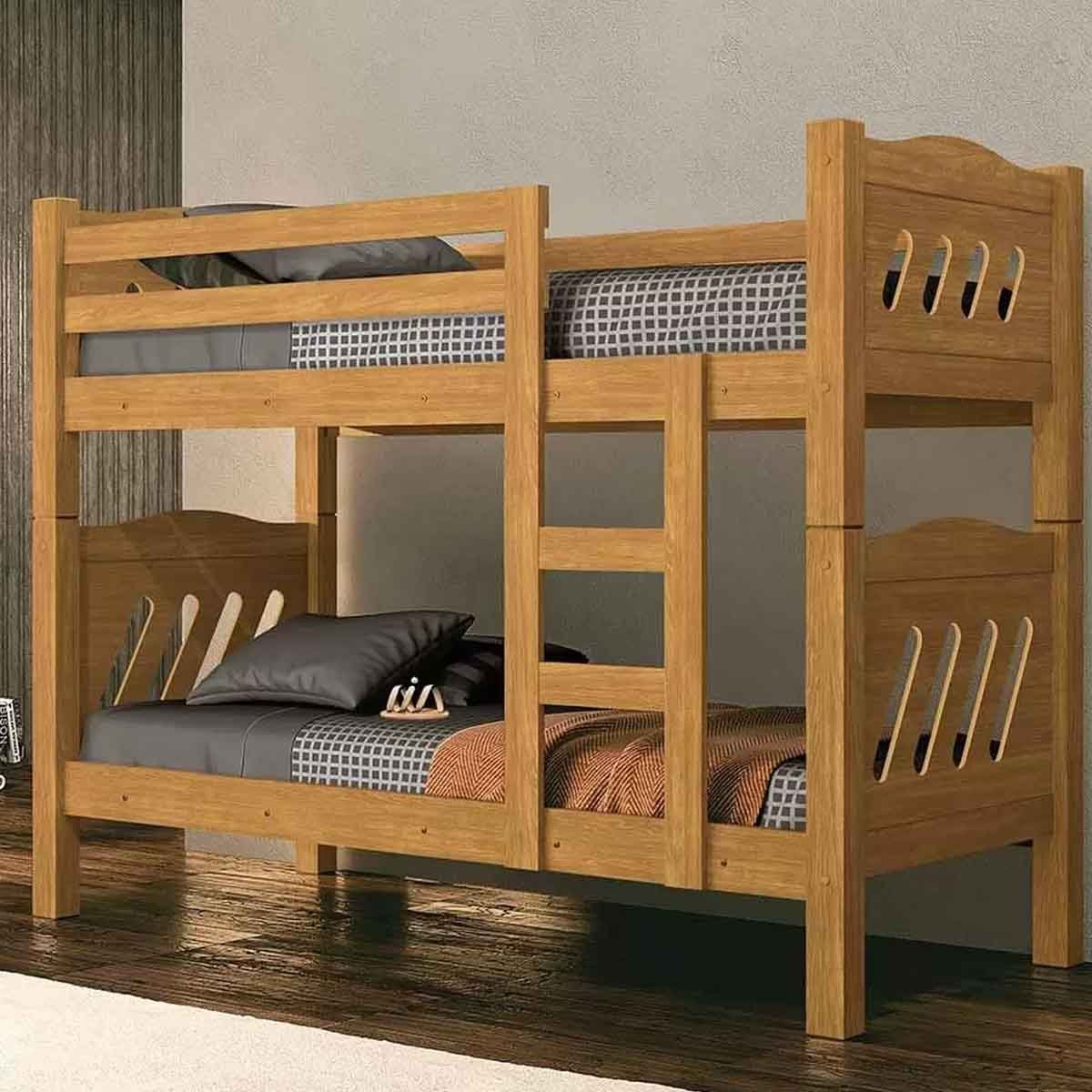 Beliche Solteiro Infantil 100% MDF Pérola Cinamomo