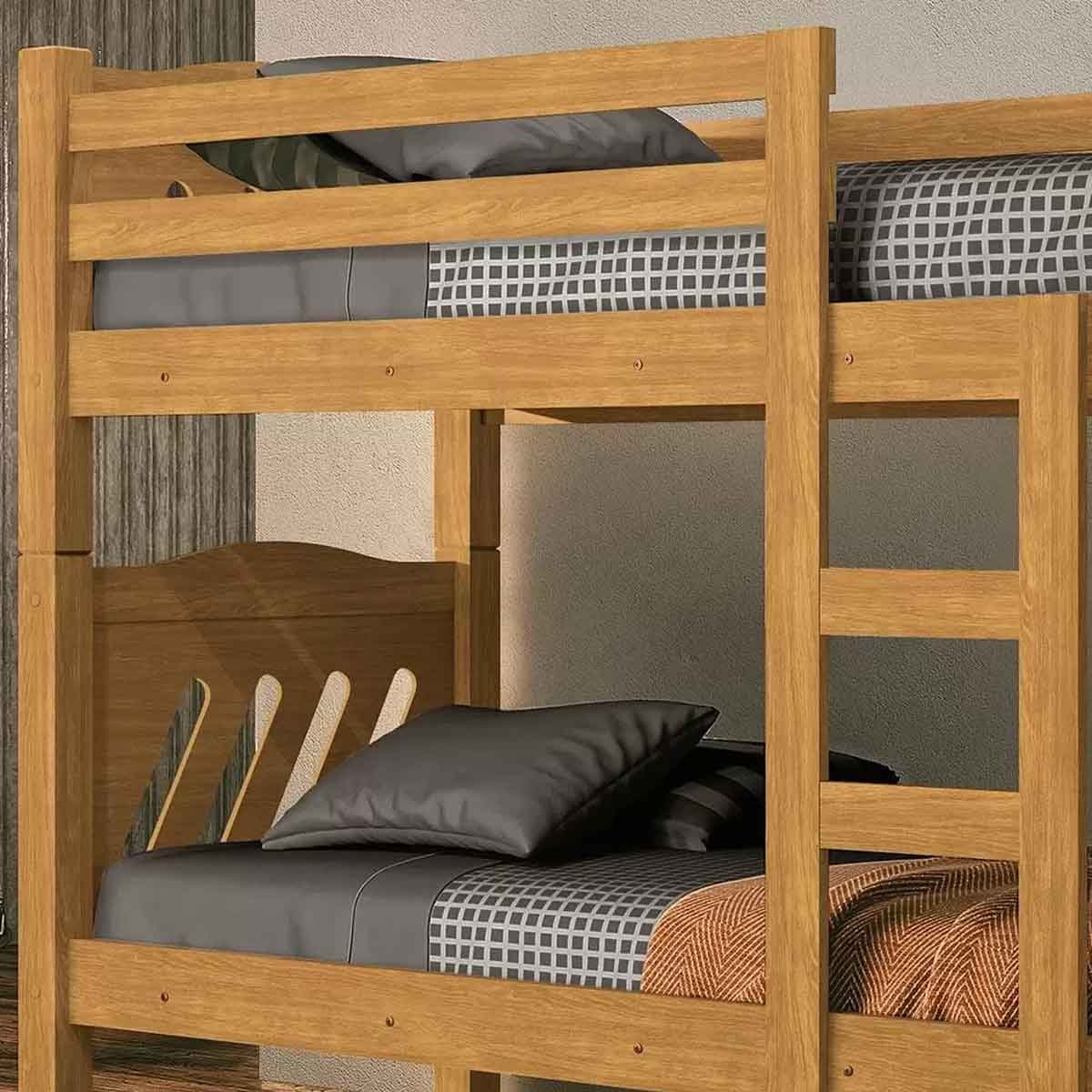 Beliche Solteiro Infantil 100% MDF Pérola Cinamomo
