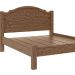 Cama de Casal Madeira 5 Travessas 5 Ripas 100% MDF Master Castanho