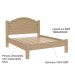 Cama de Casal Madeira 5 Travessas 5 Ripas 100% MDF Master Teca