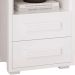 Kit 2 Mesas de Cabeceira Pés Madeira 2 Gavs Tóquio 100% MDF Branco