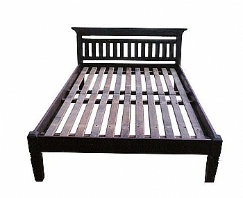 Cama de Casal Angel em Madeira de Demolição - REF 122