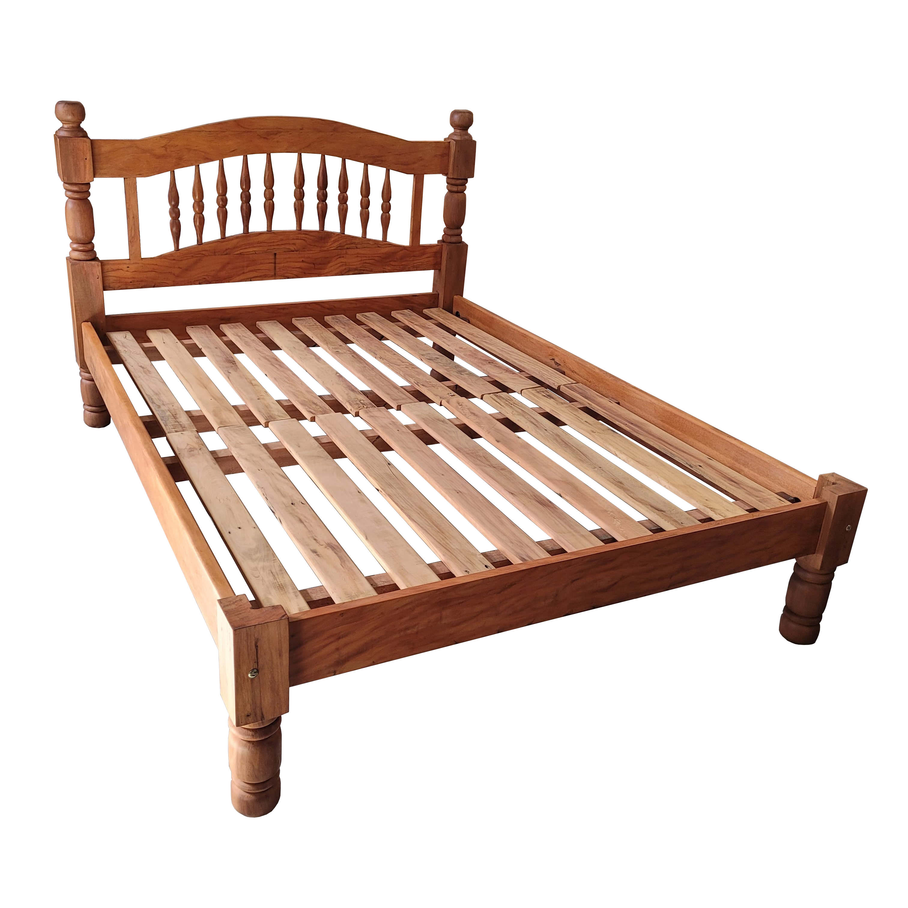 Cama de Casal Arco em Madeira de Demolição - REF 1222