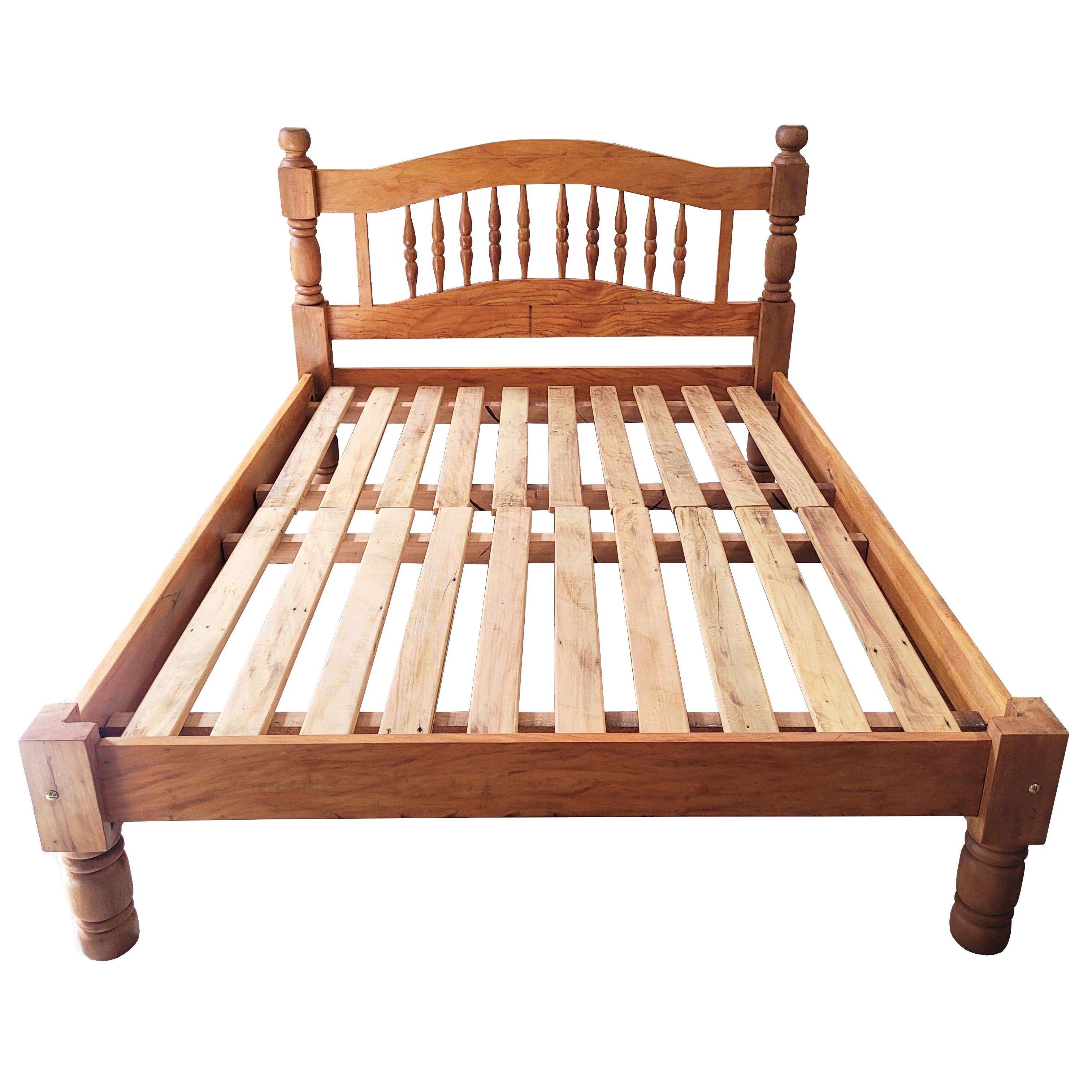 Cama de Casal Arco em Madeira de Demolição - REF 1222