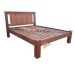 Cama de Casal Living em Madeira de Demolição - REF 1061
